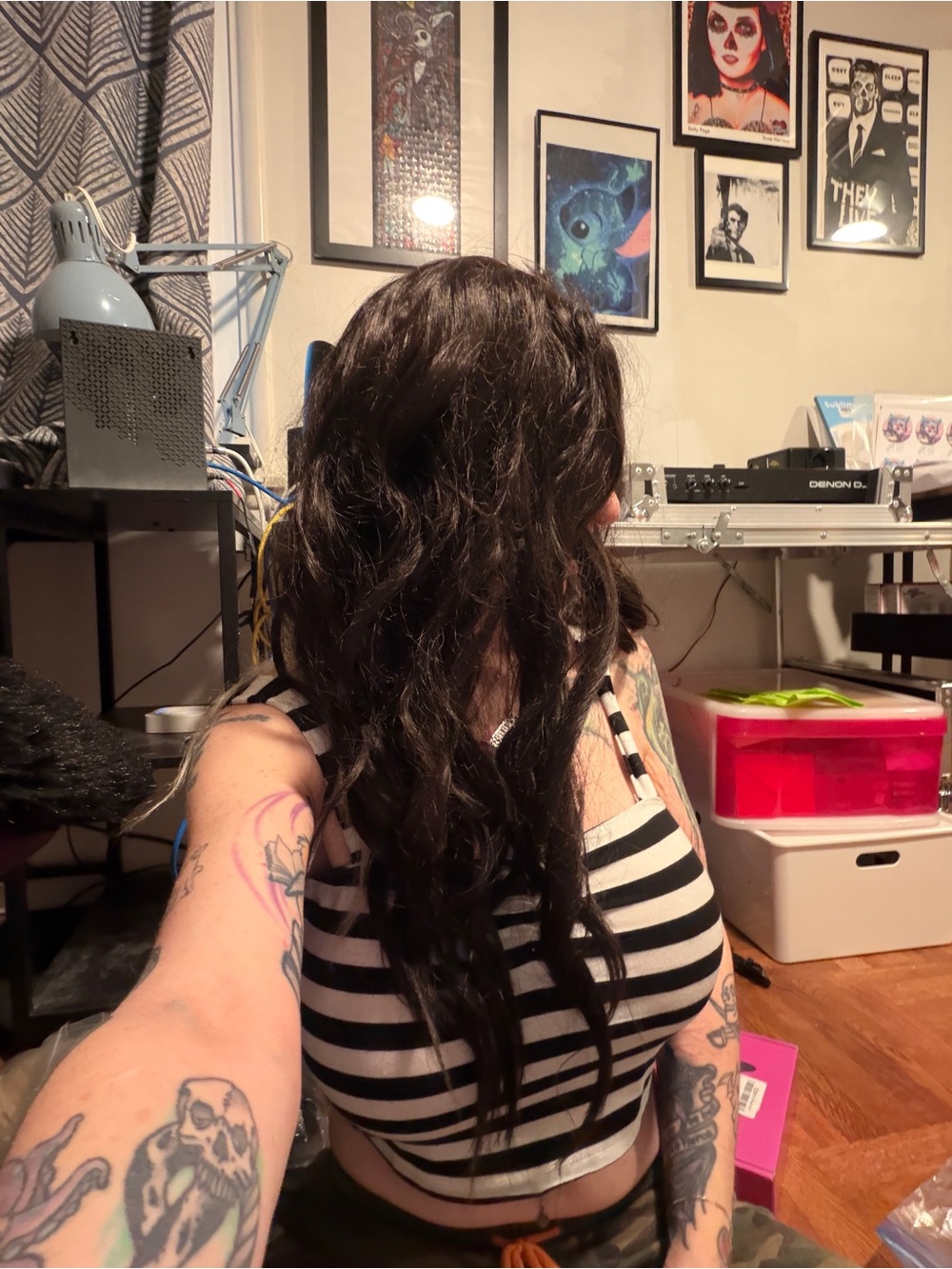 Women's Dark Brown wavy wig